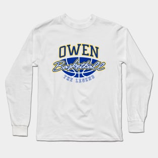 Owen Basketball The Legend Custom Player Your Name Long Sleeve T-Shirt